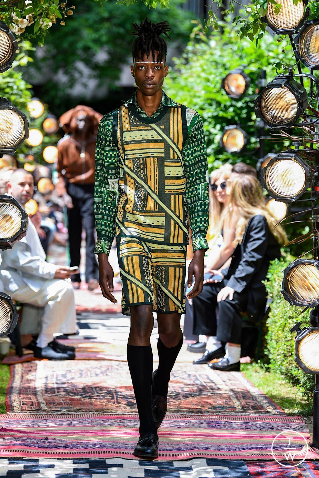 Fashion Week London Spring/Summer 2023 look 10 from the Ahluwalia collection menswear