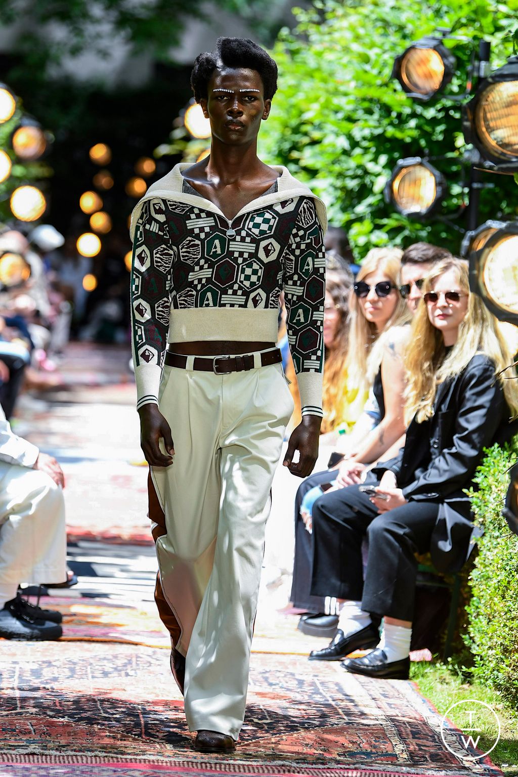 Fashion Week London Spring/Summer 2023 look 14 from the Ahluwalia collection menswear