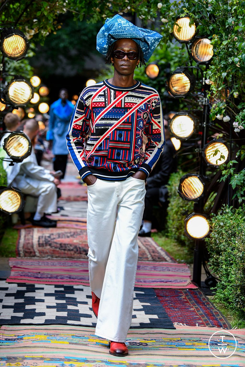 Fashion Week London Spring/Summer 2023 look 27 from the Ahluwalia collection 男装