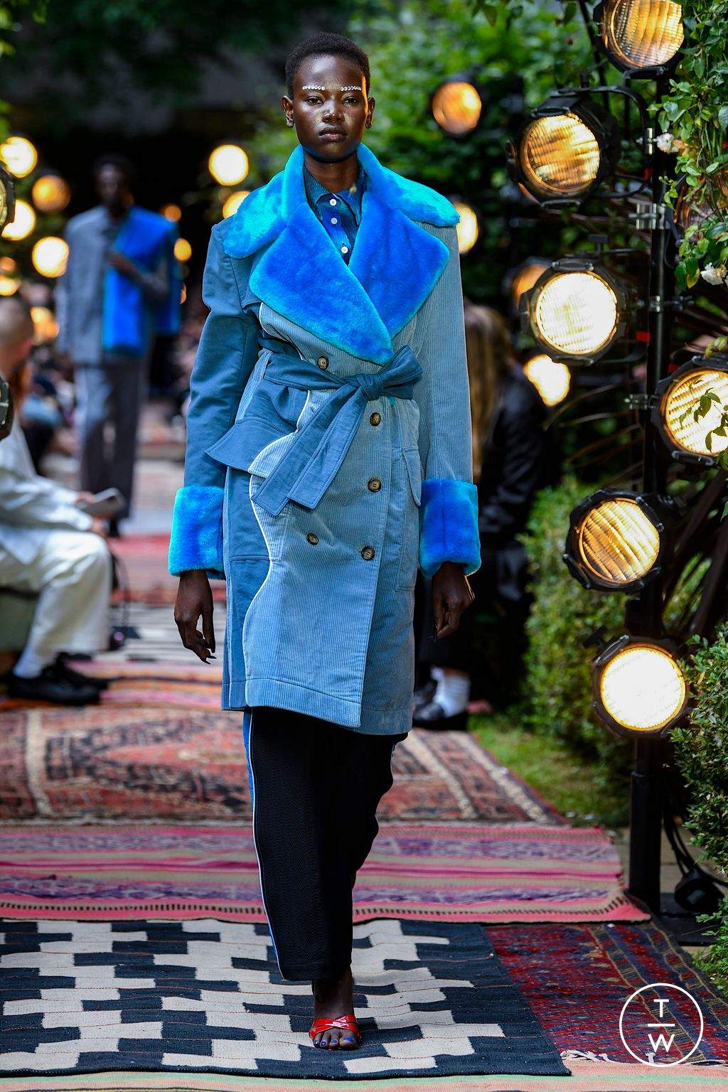 Fashion Week London Spring/Summer 2023 look 28 from the Ahluwalia collection menswear