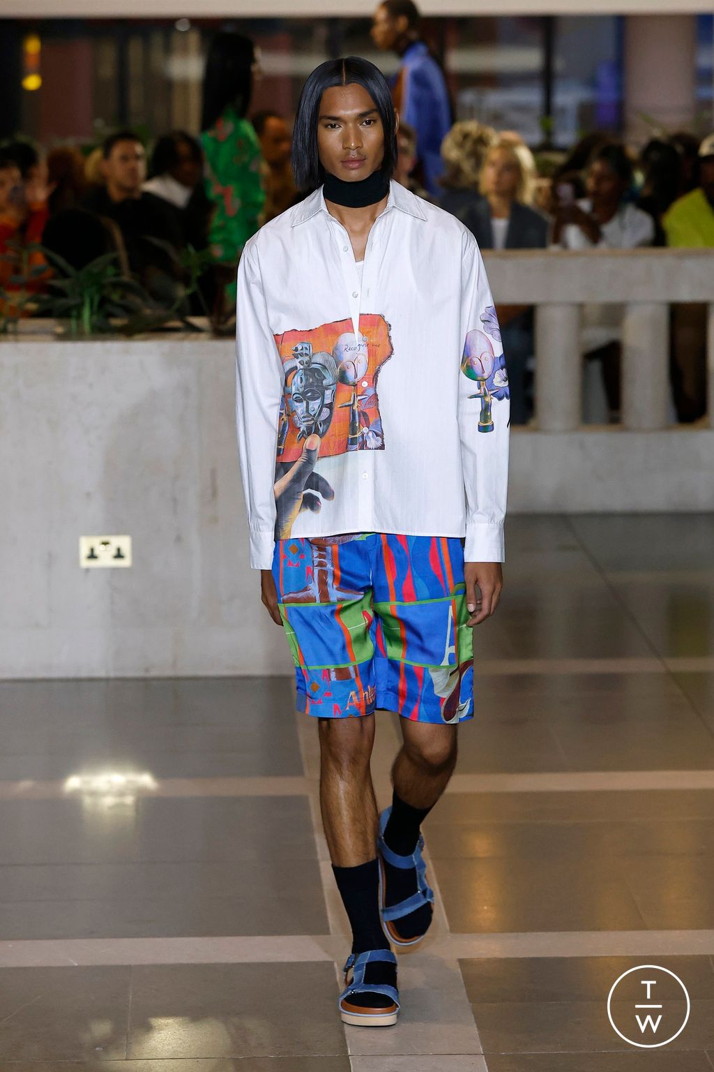 Fashion Week London Spring/Summer 2024 look 21 from the Ahluwalia collection 女装