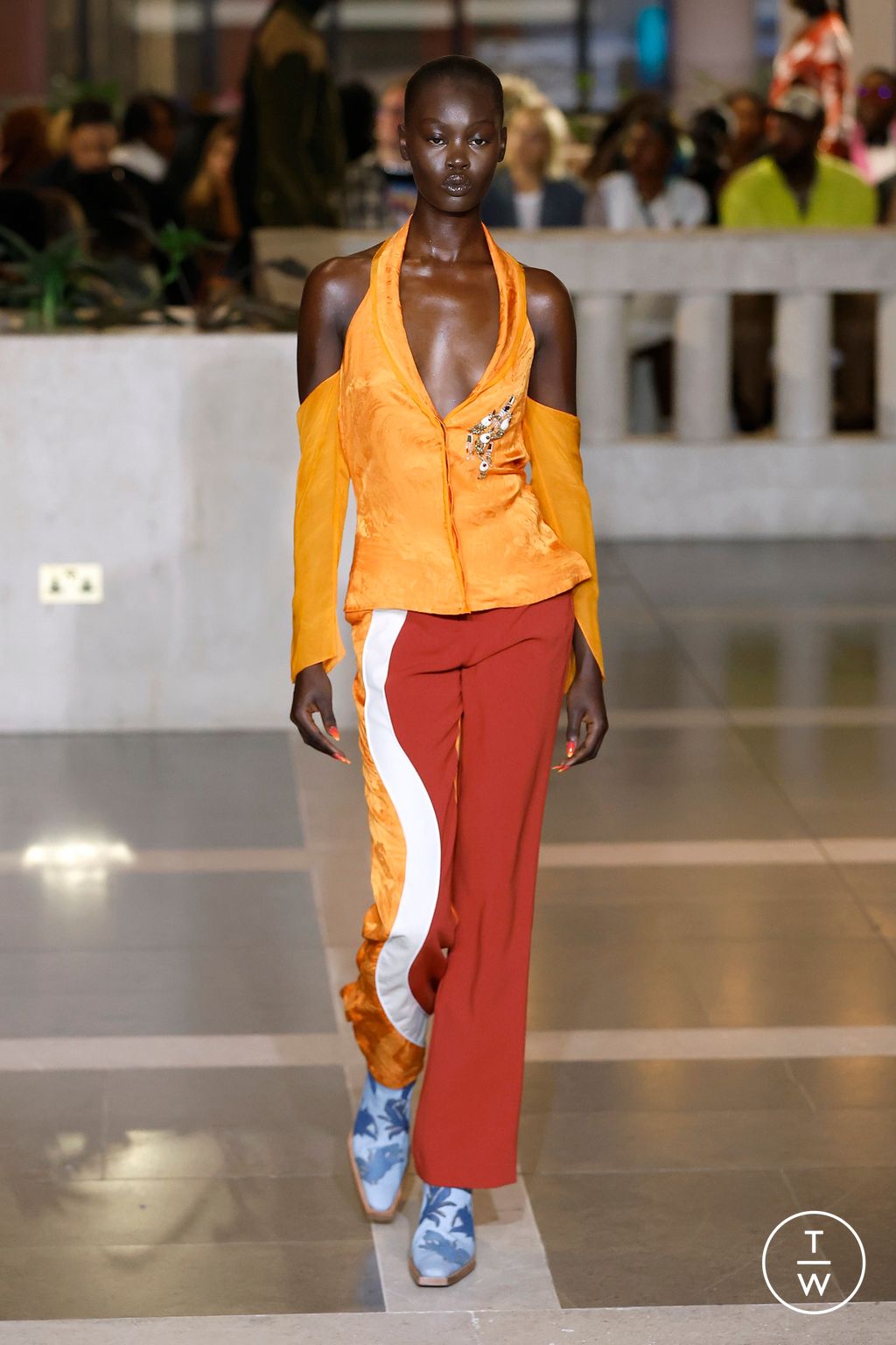 Fashion Week London Spring/Summer 2024 look 26 from the Ahluwalia collection womenswear