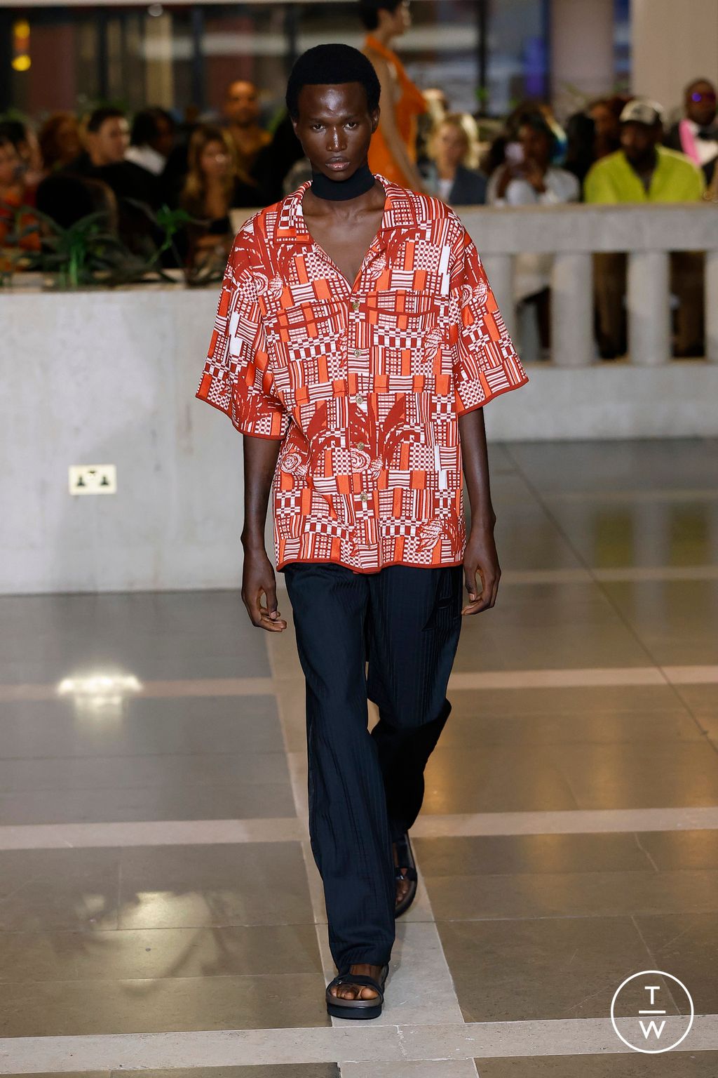 Fashion Week London Spring/Summer 2024 look 30 from the Ahluwalia collection womenswear
