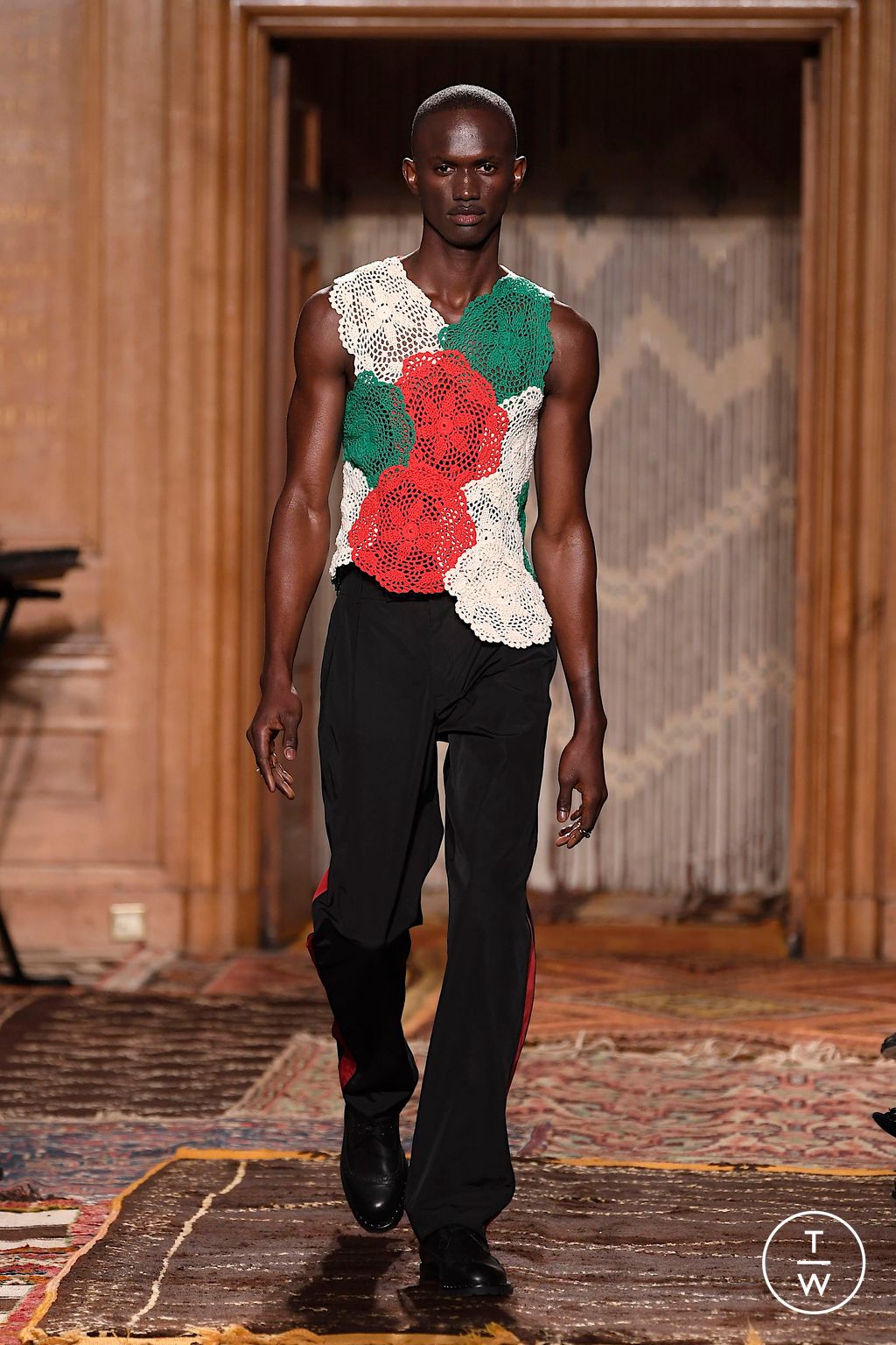 Fashion Week London Spring-Summer 2025 look 7 from the Ahluwalia collection womenswear