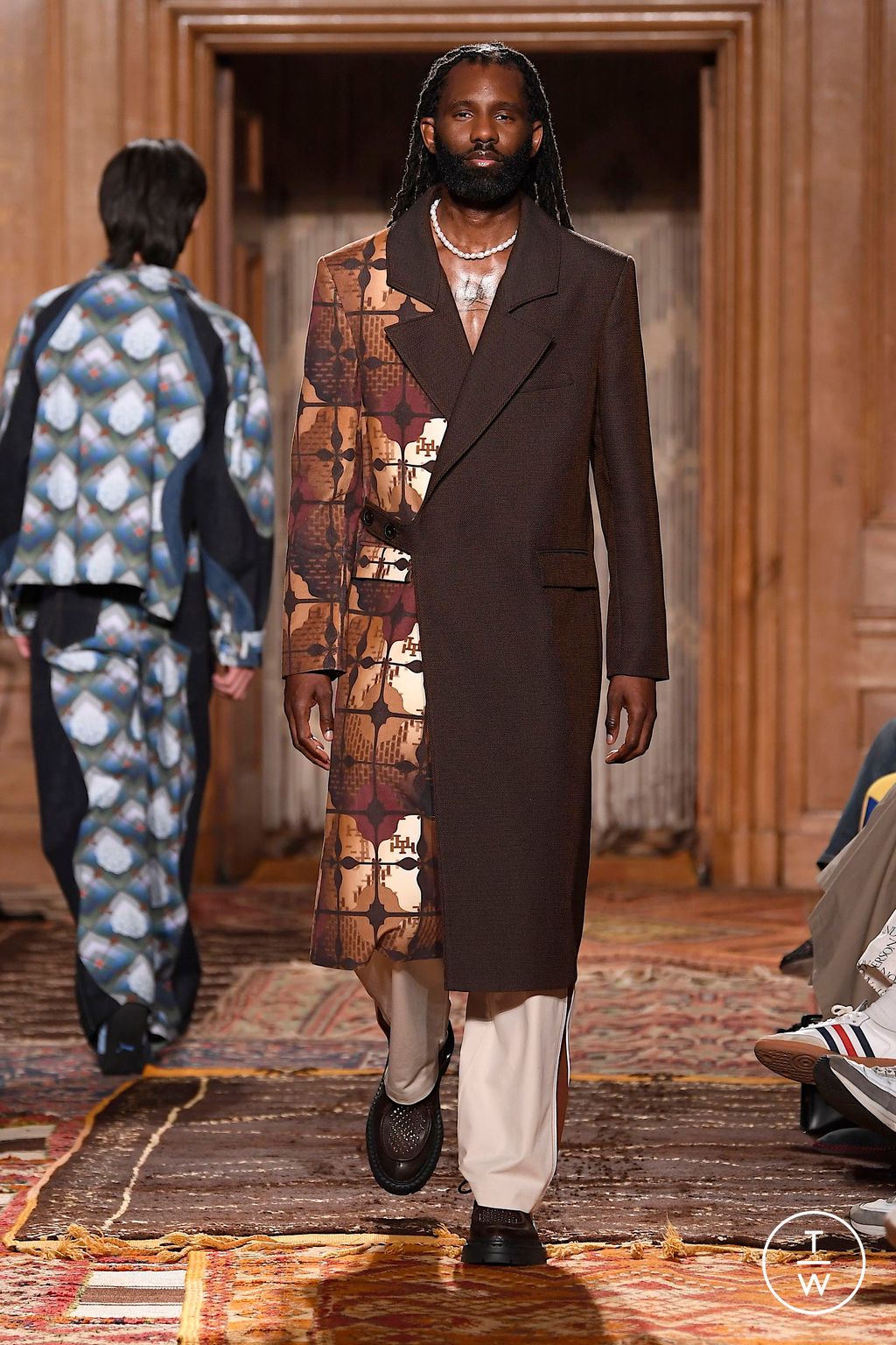 Fashion Week London Spring-Summer 2025 look 26 from the Ahluwalia collection womenswear