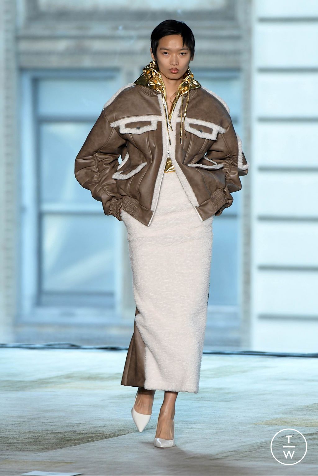 Fashion Week New York Fall/Winter 2024 look 17 from the AKNVAS collection 女装