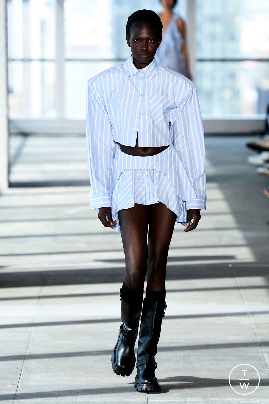 Fashion Week New York Spring-Summer 2025 look 9 from the AKNVAS collection womenswear