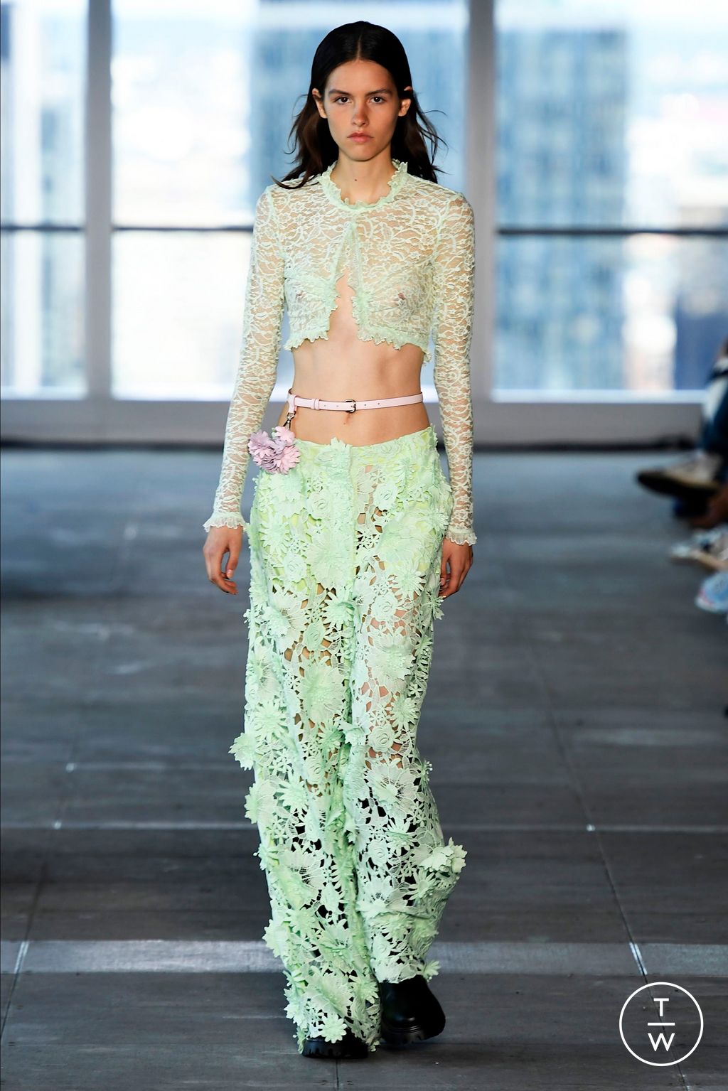 Fashion Week New York Spring-Summer 2025 look 26 from the AKNVAS collection womenswear