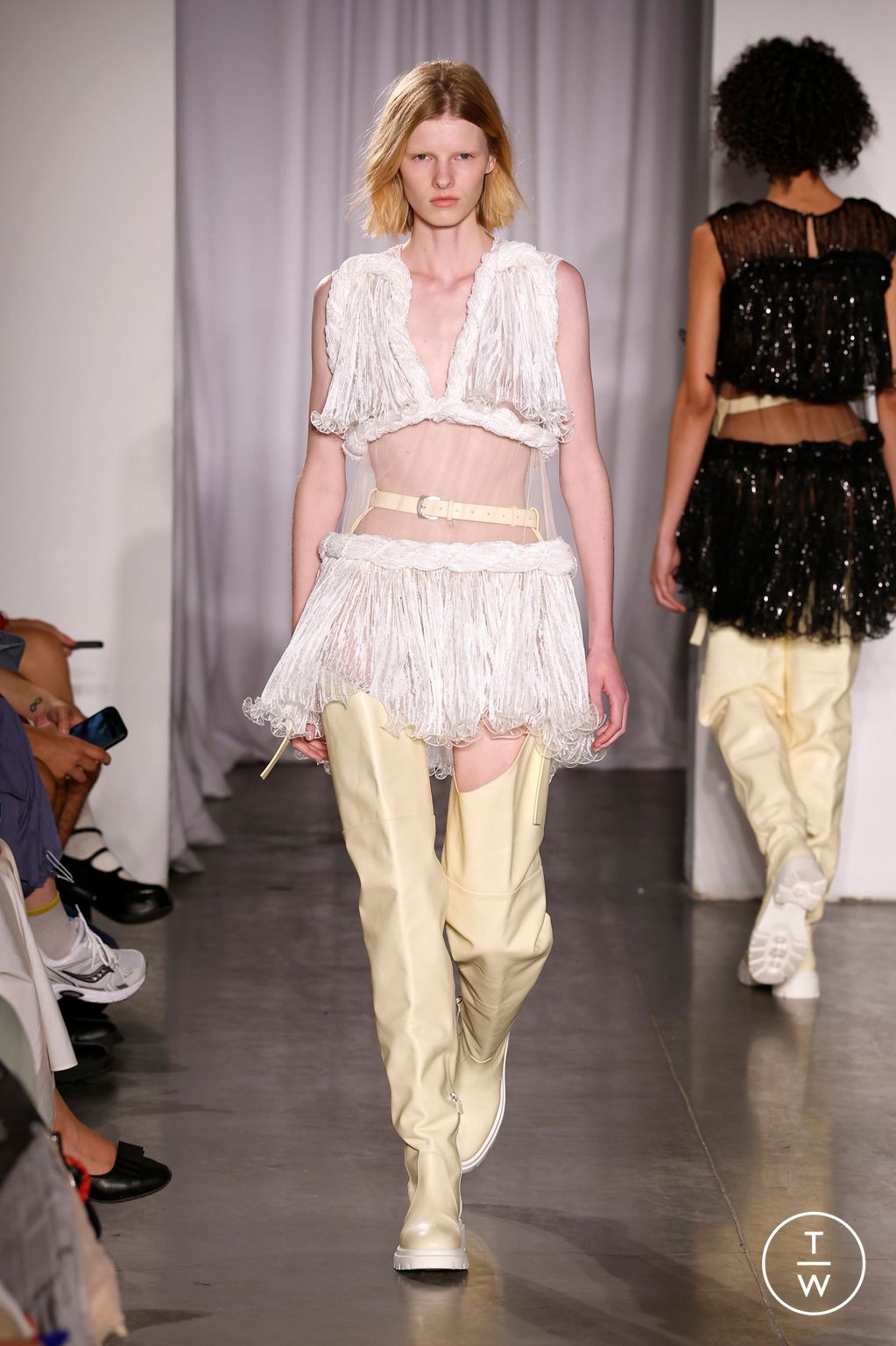 Fashion Week New York Spring/Summer 2026 look 38 from the AKNVAS collection womenswear