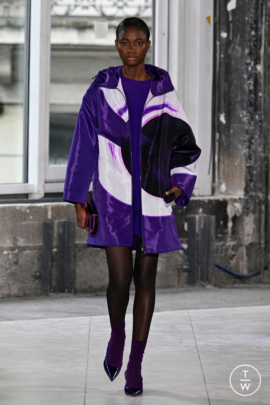 Fashion Week Paris Fall/Winter 2024 look 44 de la collection Akris womenswear