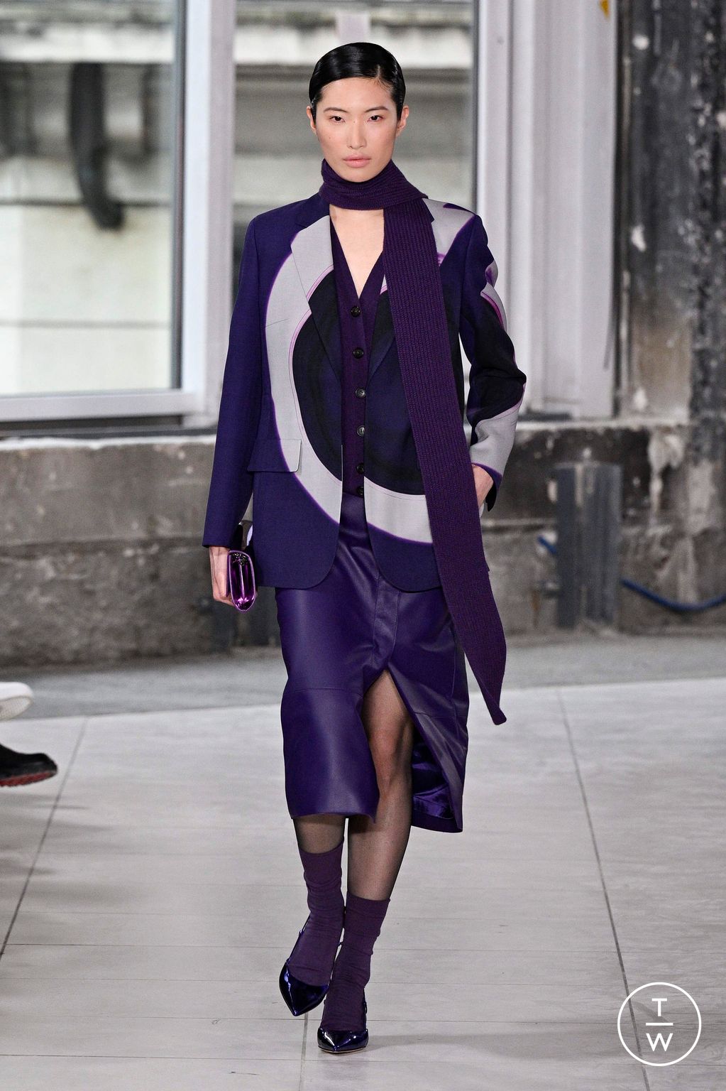 Fashion Week Paris Fall/Winter 2024 look 45 from the Akris collection womenswear