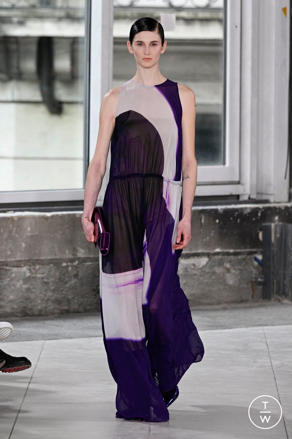 Fashion Week Paris Fall/Winter 2024 look 46 from the Akris collection womenswear