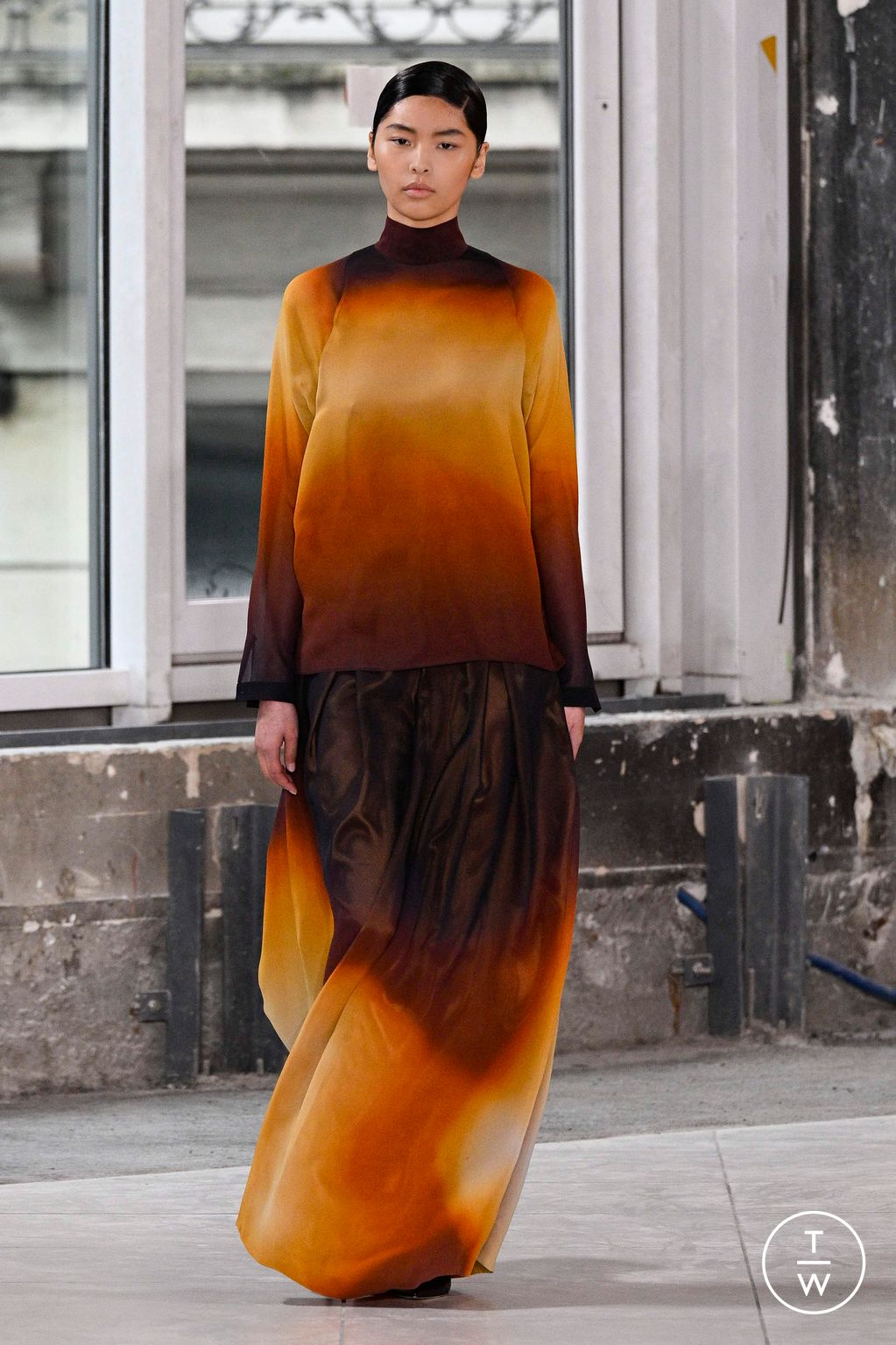 Fashion Week Paris Fall/Winter 2024 look 50 de la collection Akris womenswear