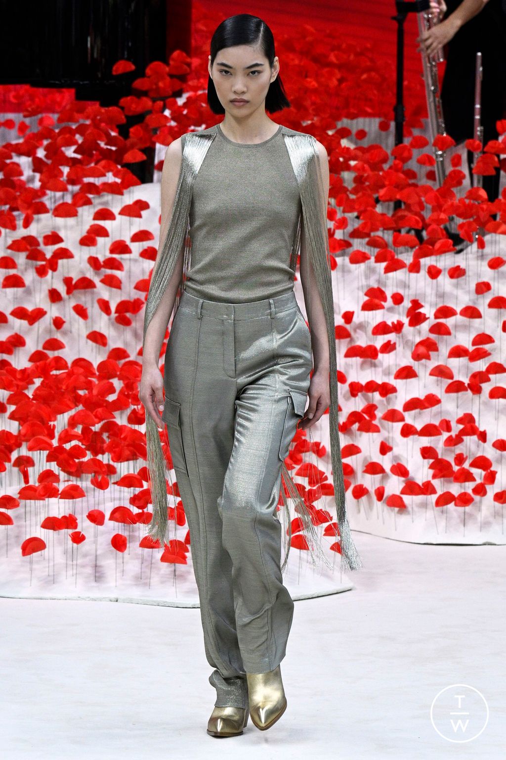 Fashion Week Paris Spring/Summer 2024 look 49 from the Akris collection womenswear