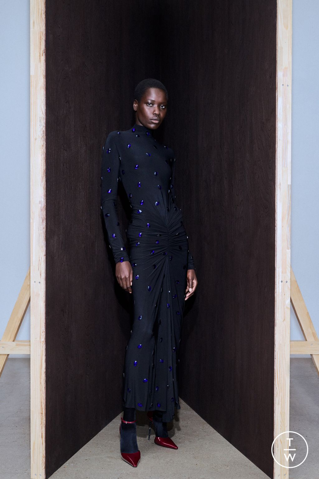 Fashion Week Paris Resort 2026 look 36 from the Alaïa collection womenswear