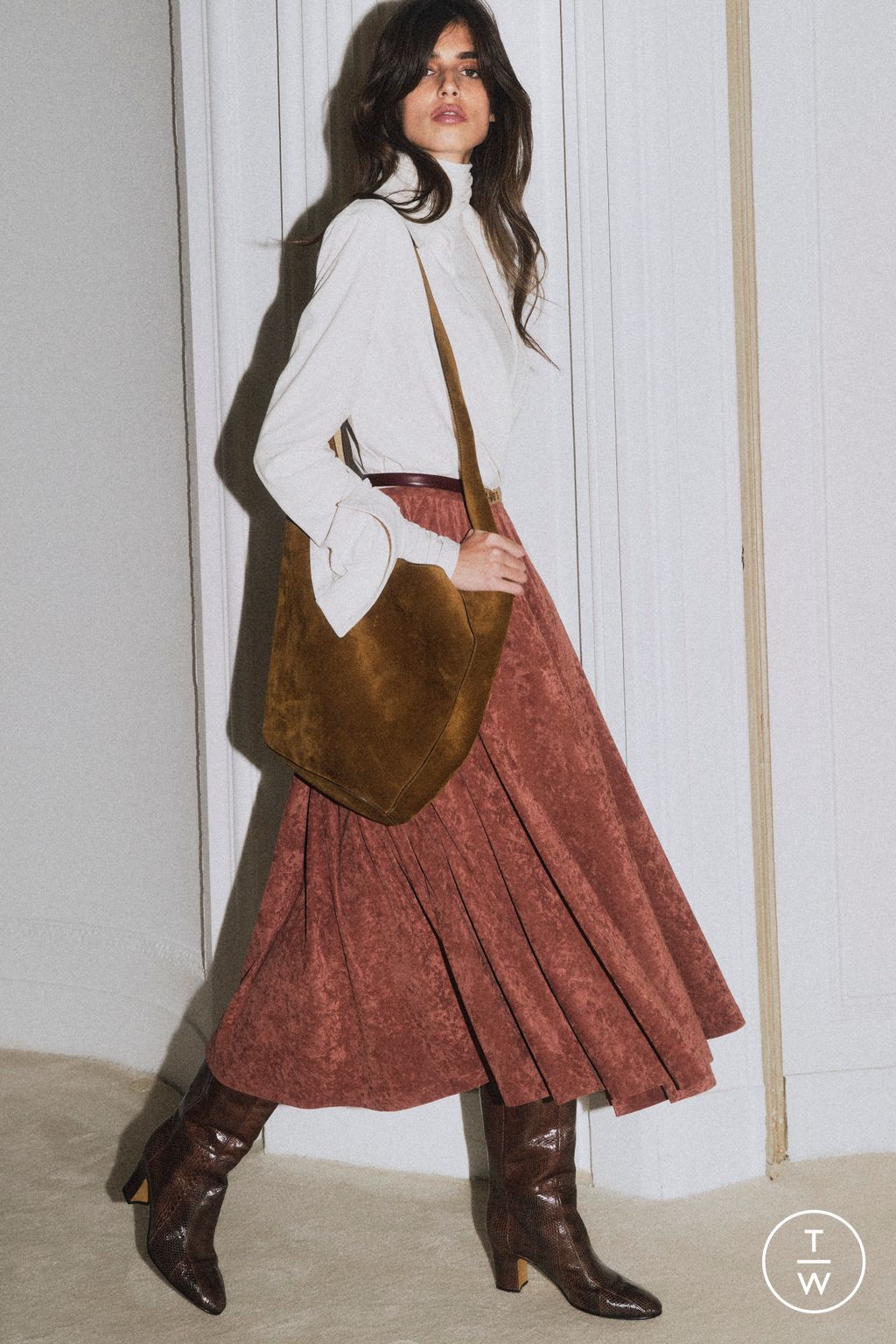 Fashion Week Milan Pre-Fall 2026 look 12 from the Alberta Ferretti collection womenswear