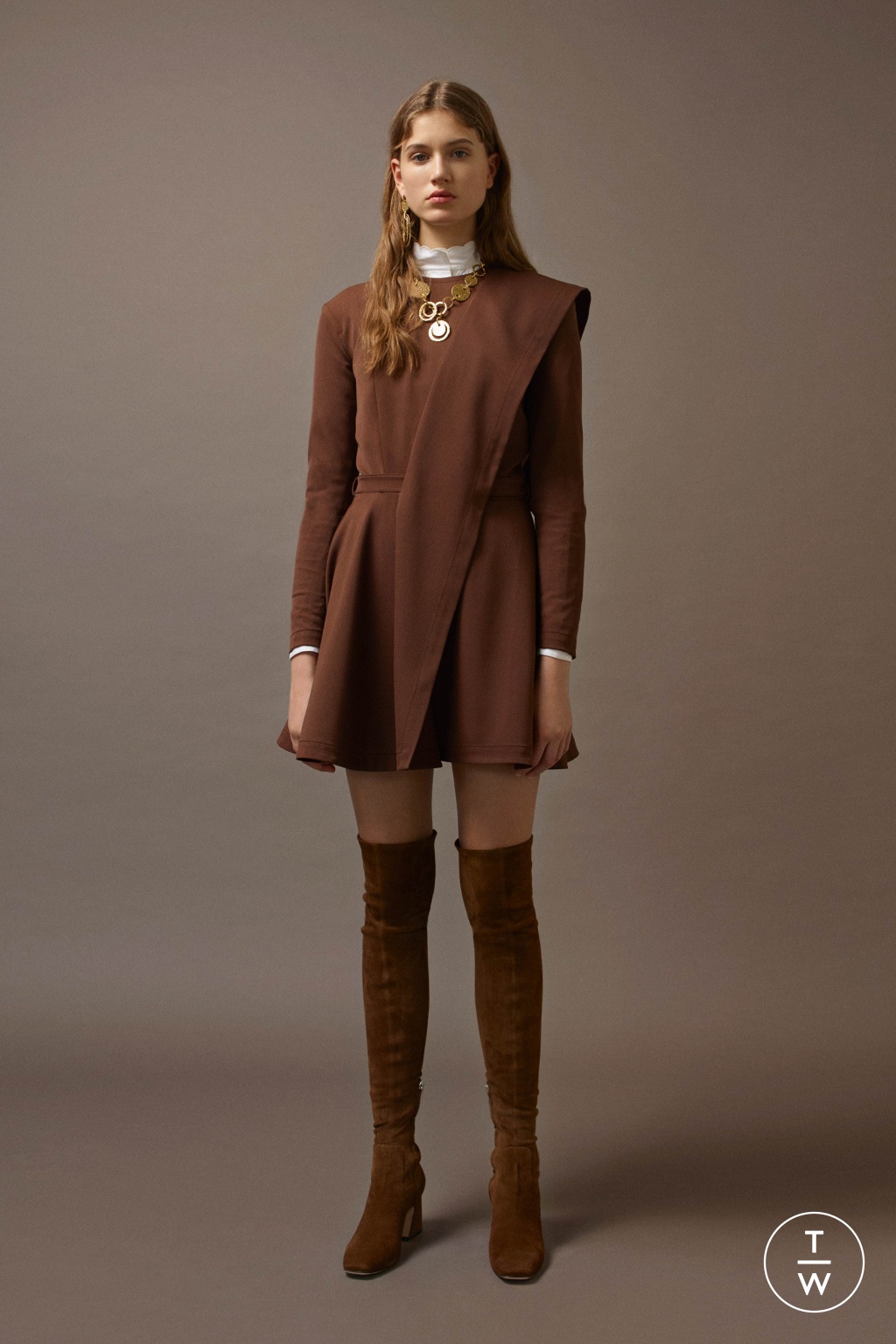 Fashion Week Milan Pre-Fall 2019 look 12 from the Alberta Ferretti collection 女装