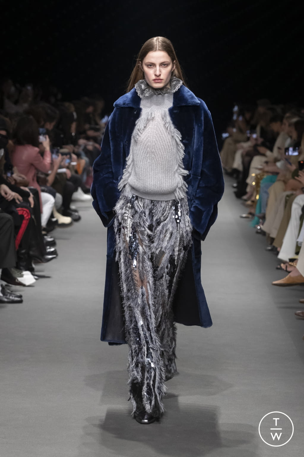 Fashion Week Milan Fall/Winter 2022 look 13 from the Alberta Ferretti collection womenswear