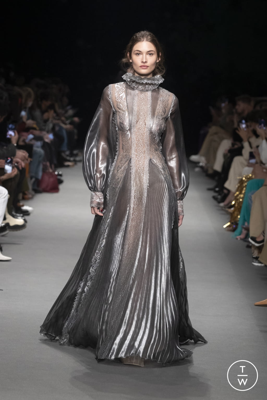 Fashion Week Milan Fall/Winter 2022 look 49 from the Alberta Ferretti collection womenswear