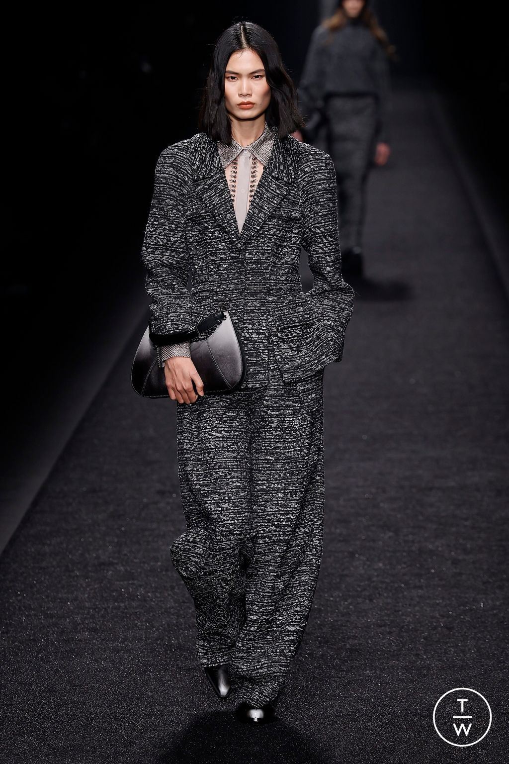 Fashion Week Milan Fall/Winter 2024 look 4 from the Alberta Ferretti collection womenswear