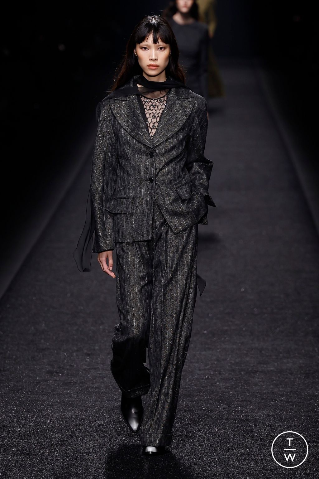 Fashion Week Milan Fall/Winter 2024 look 14 from the Alberta Ferretti collection womenswear