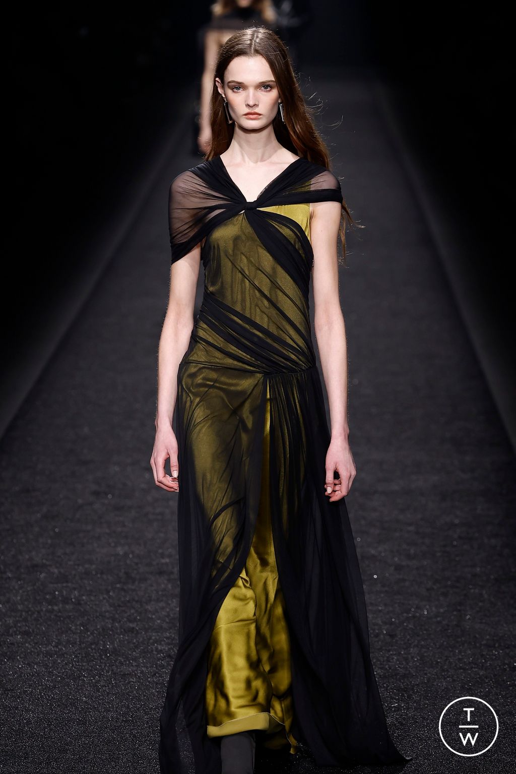 Fashion Week Milan Fall/Winter 2024 look 39 from the Alberta Ferretti collection womenswear