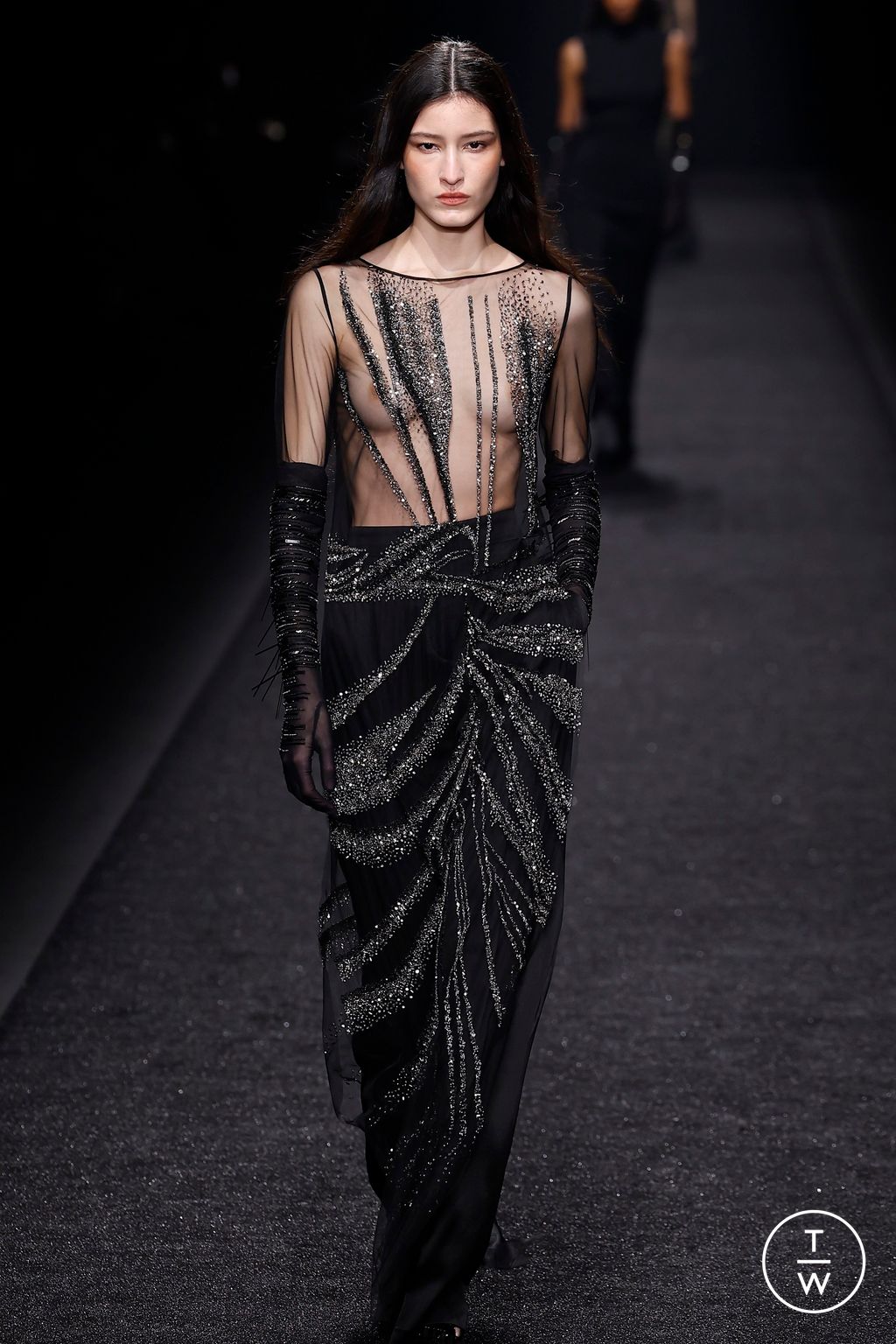 Fashion Week Milan Fall/Winter 2024 look 45 de la collection Alberta Ferretti womenswear
