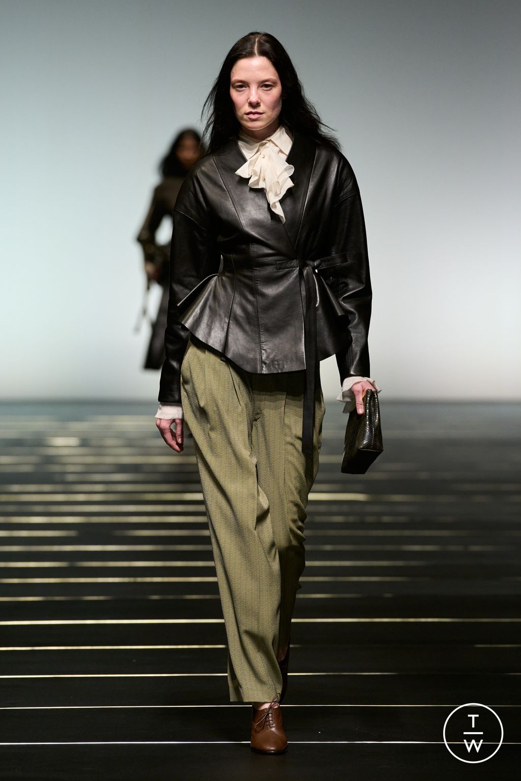 Fashion Week Milan Fall/Winter 2026 look 13 from the Alberta Ferretti collection womenswear