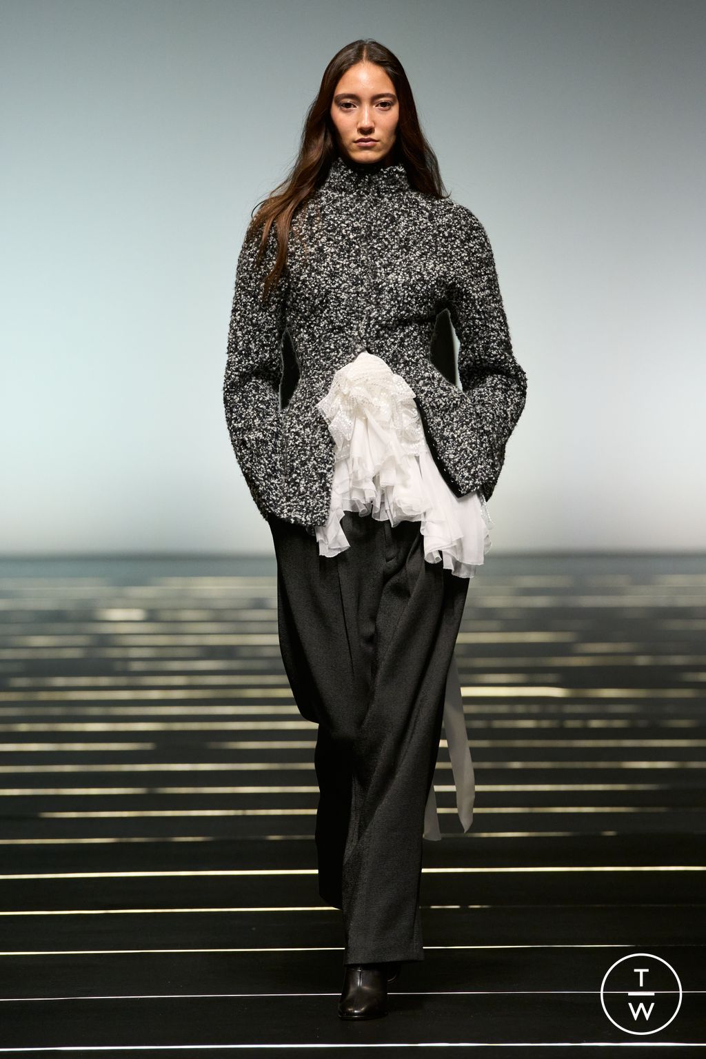 Fashion Week Milan Fall/Winter 2026 look 26 from the Alberta Ferretti collection womenswear