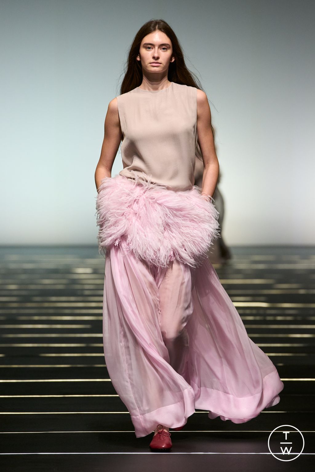 Fashion Week Milan Fall/Winter 2026 look 31 from the Alberta Ferretti collection womenswear