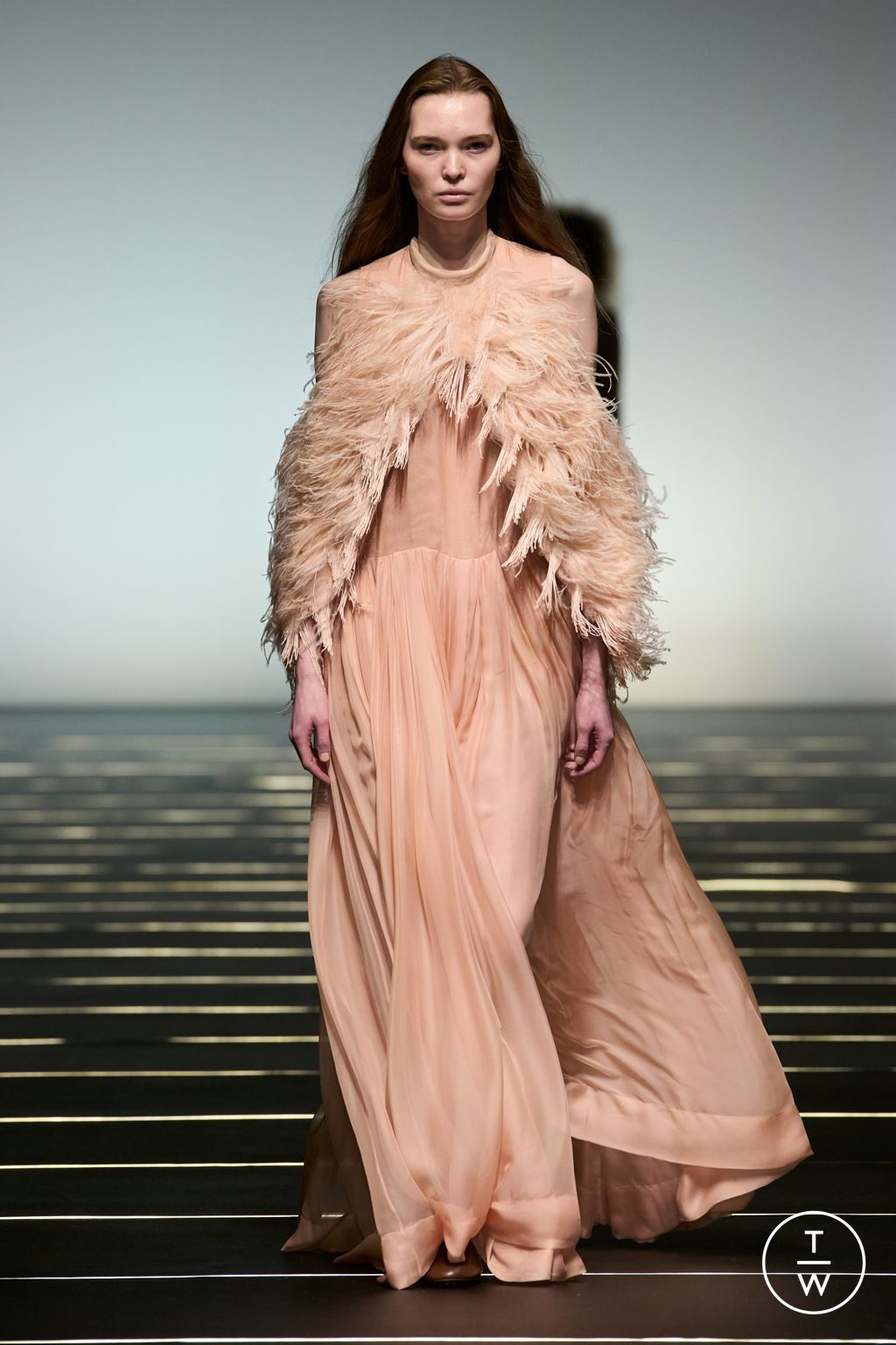 Fashion Week Milan Fall/Winter 2026 look 34 from the Alberta Ferretti collection womenswear