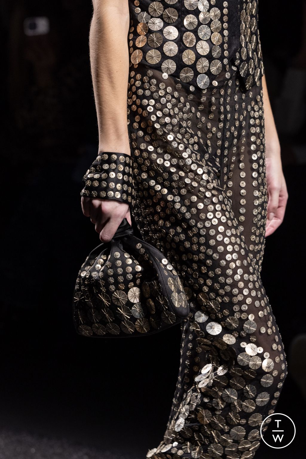 Fashion Week Milan Fall/Winter 2024 look 11 de la collection Alberta Ferretti womenswear accessories