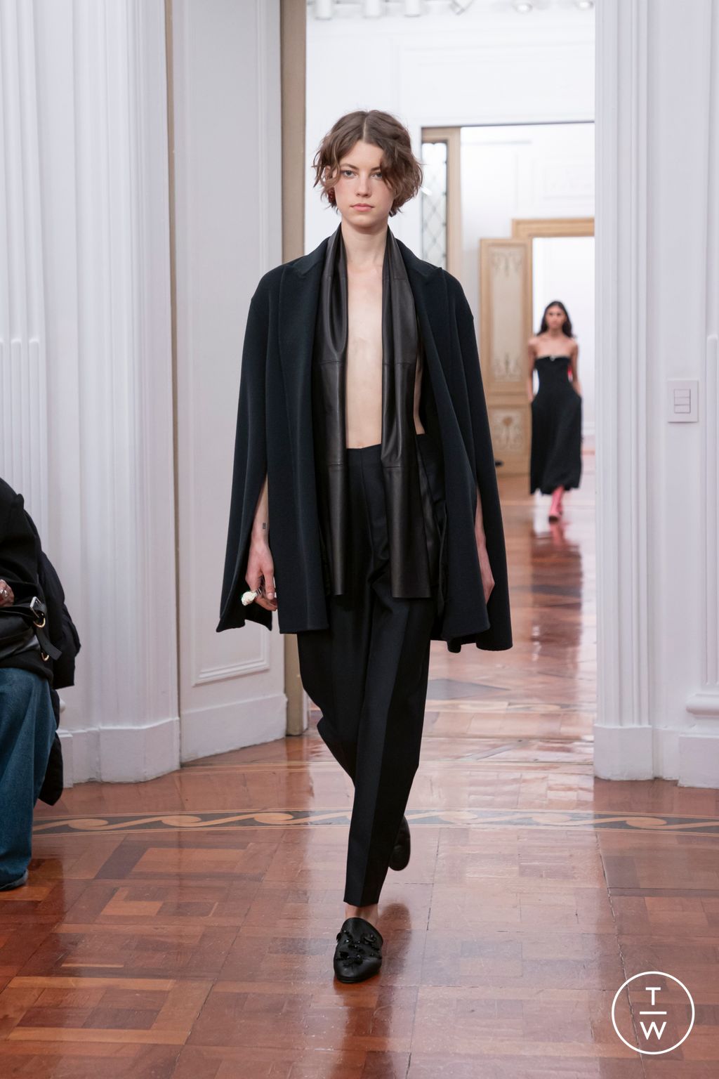 Fashion Week Milan Fall/Winter 2025 look 22 from the Alberta Ferretti collection womenswear