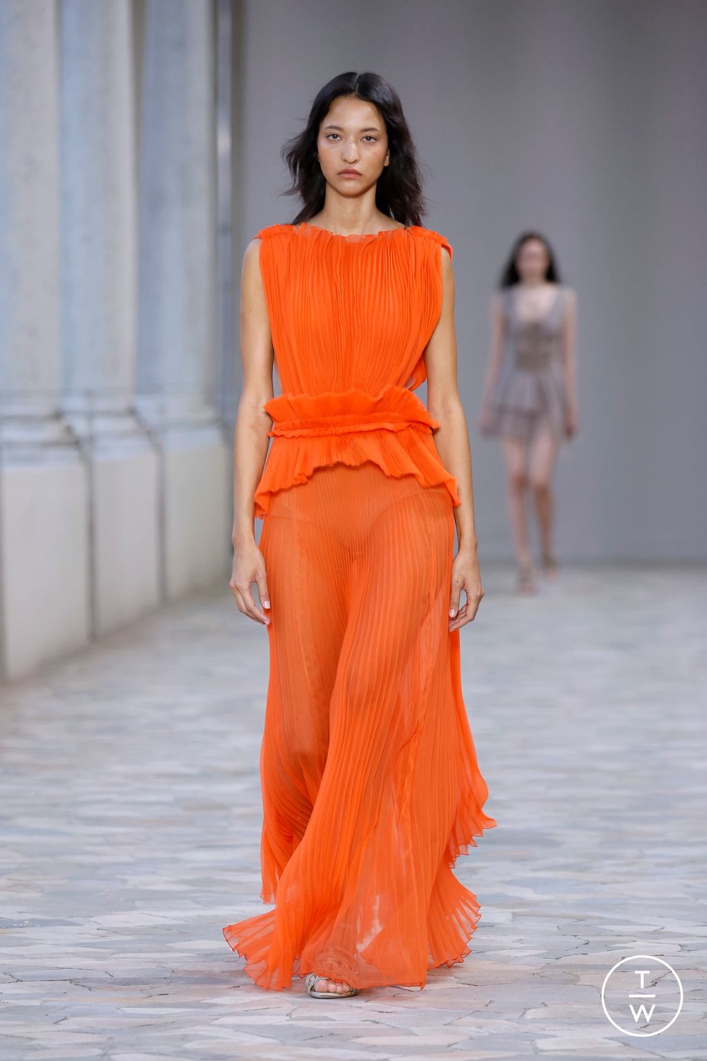 Fashion Week Milan Spring-Summer 2025 look 31 from the Alberta Ferretti collection womenswear