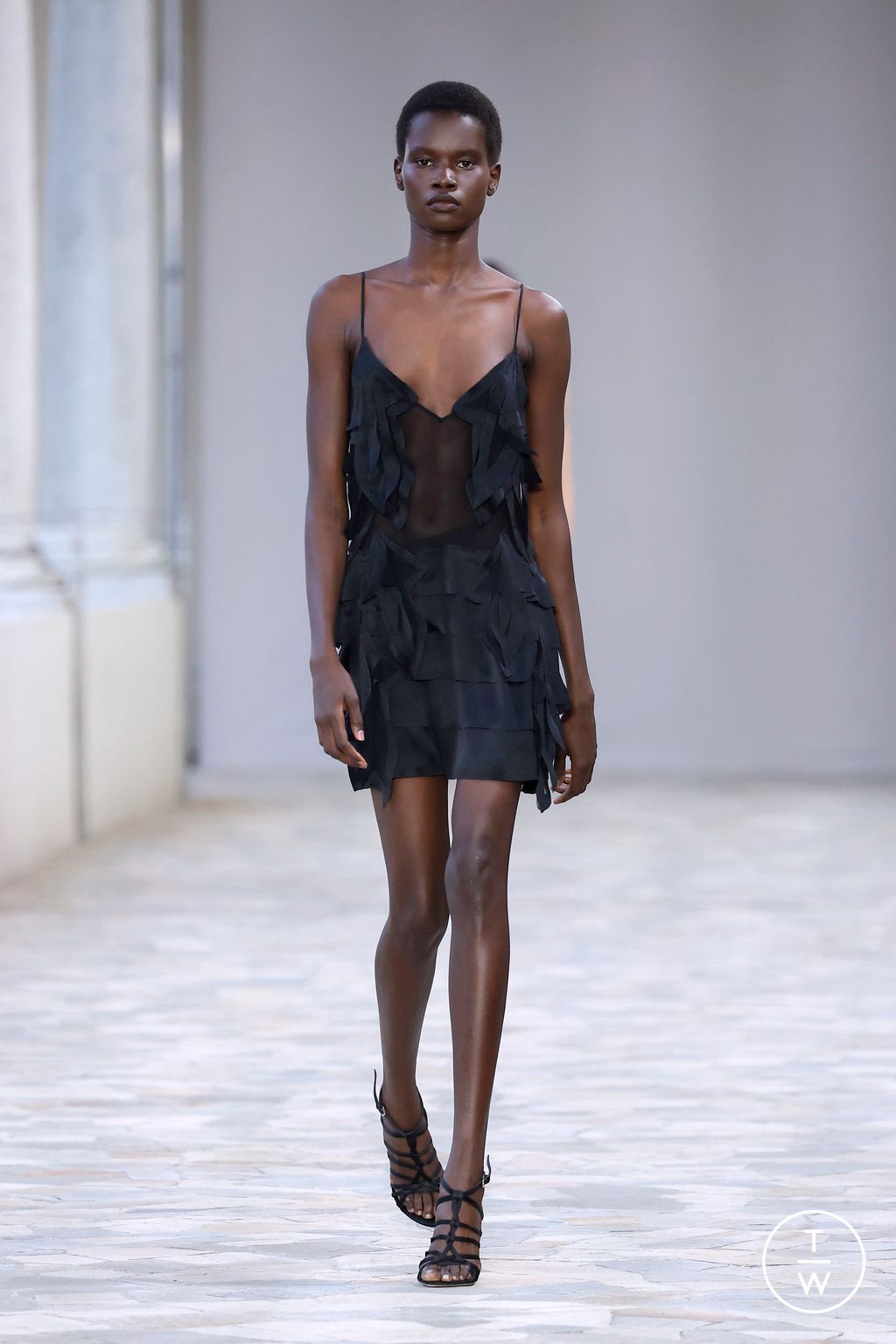 Fashion Week Milan Spring/Summer 2025 look 43 from the Alberta Ferretti collection womenswear