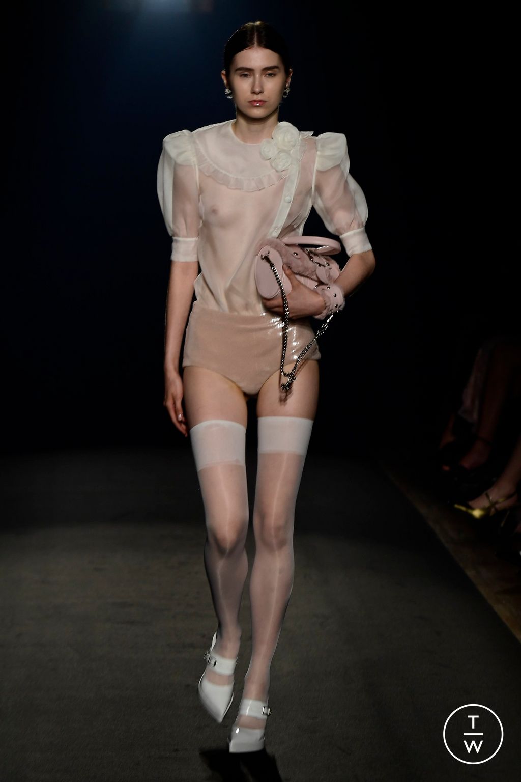 Fashion Week Paris Spring/Summer 2024 look 12 de la collection Alessandra Rich womenswear