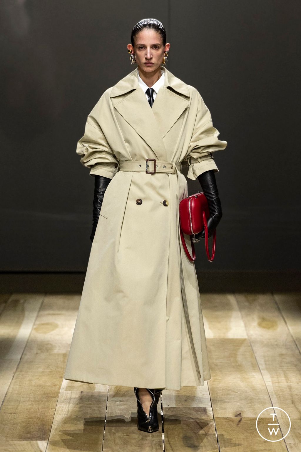 Fashion Week Paris Fall/Winter 2023 look 9 from the Alexander McQueen collection womenswear