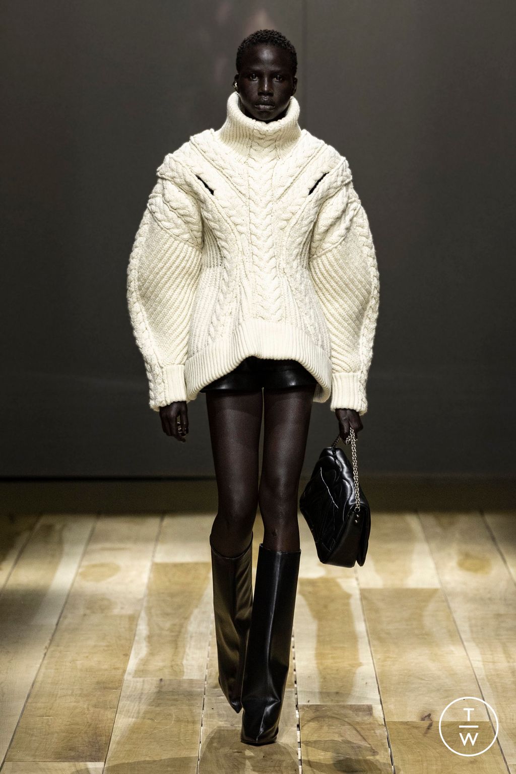 Fashion Week Paris Fall/Winter 2023 look 37 from the Alexander McQueen collection womenswear