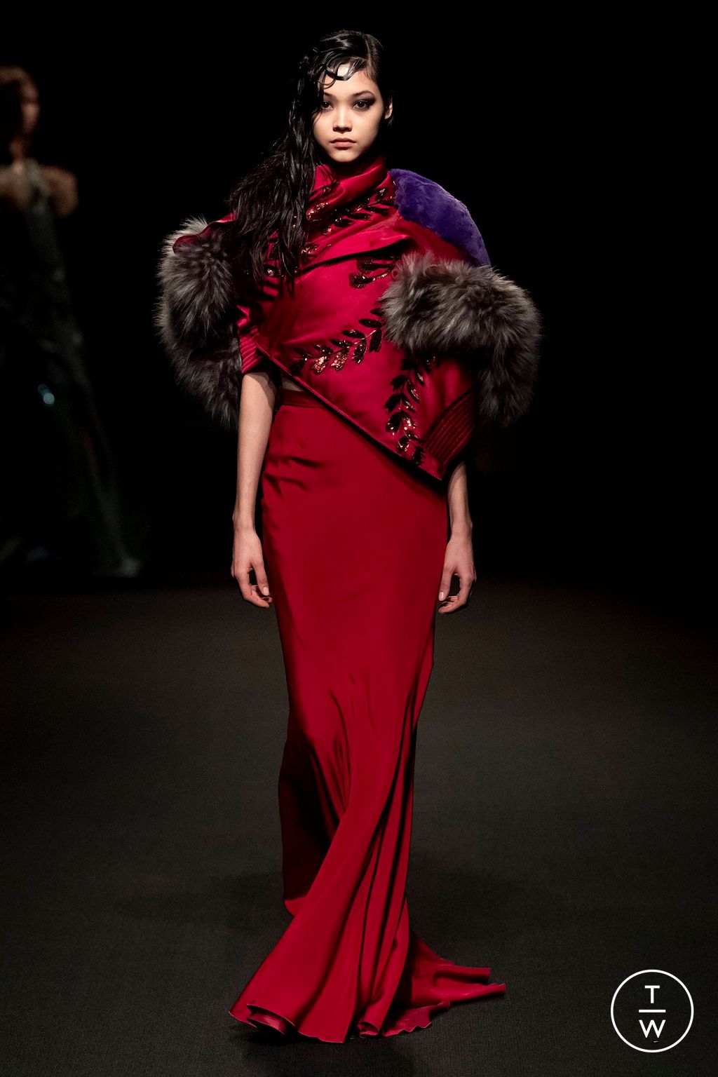 Fashion Week New York Fall/Winter 2023 look 46 from the Altuzarra collection 女装