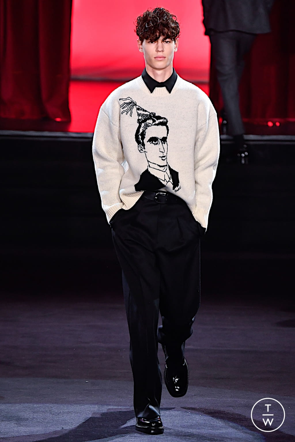 Fashion Week Paris Fall/Winter 2020 look 13 from the Ami collection 男装