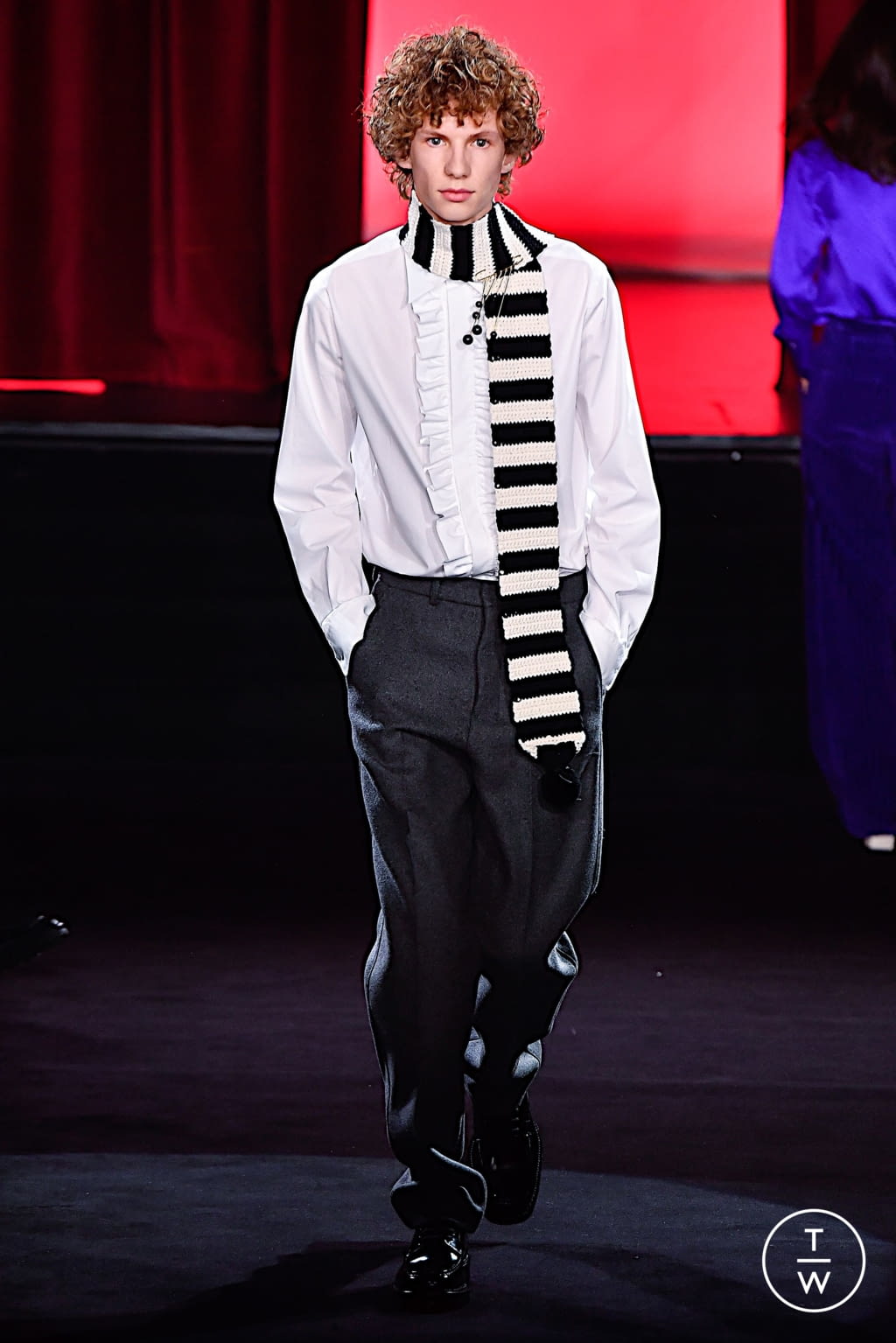 Fashion Week Paris Fall/Winter 2020 look 33 from the Ami collection 男装
