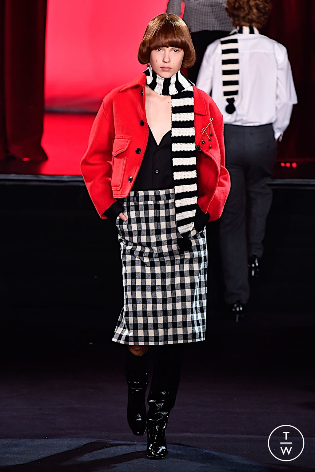 Fashion Week Paris Fall/Winter 2020 look 38 from the Ami collection 男装
