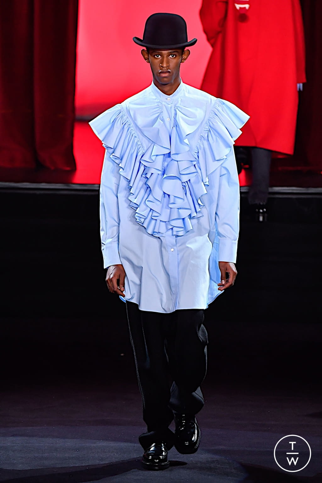 Fashion Week Paris Fall/Winter 2020 look 49 from the Ami collection 男装