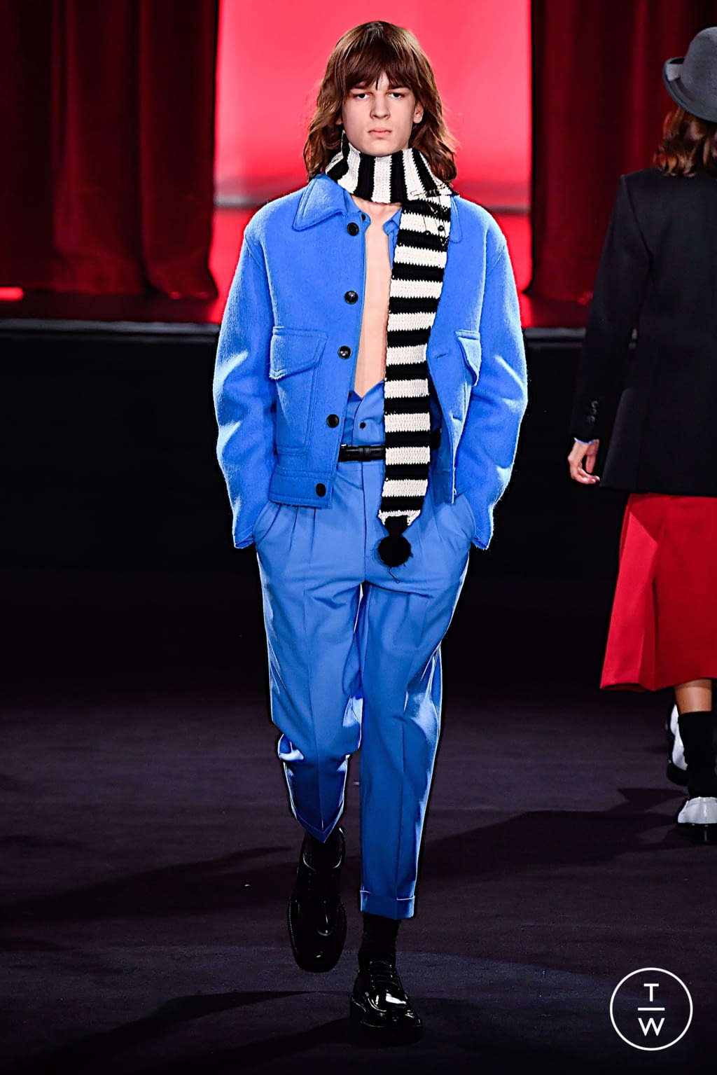 Fashion Week Paris Fall/Winter 2020 look 50 from the Ami collection 男装