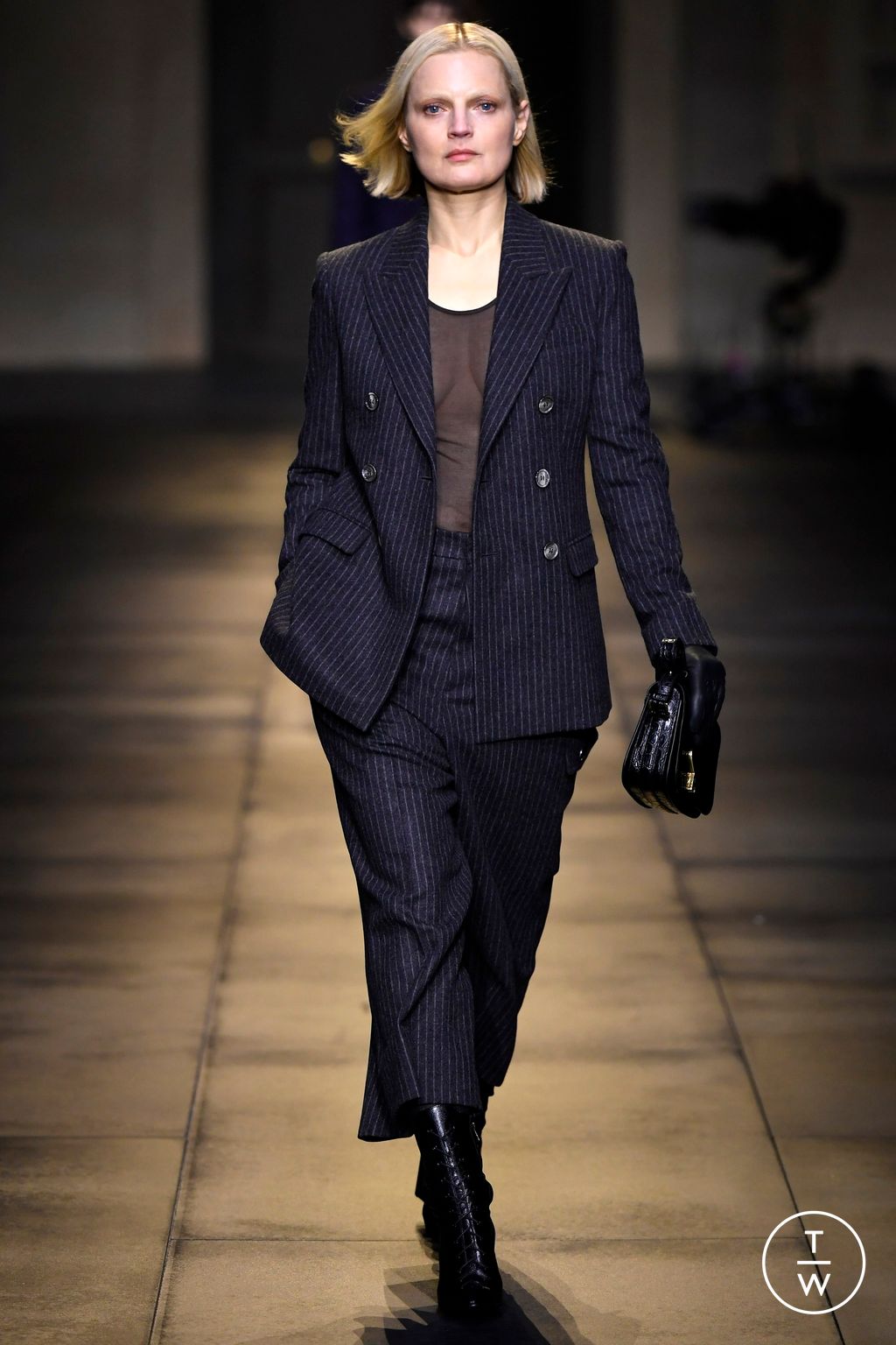 Fashion Week Paris Fall/Winter 2024 look 50 from the Ami collection 男装