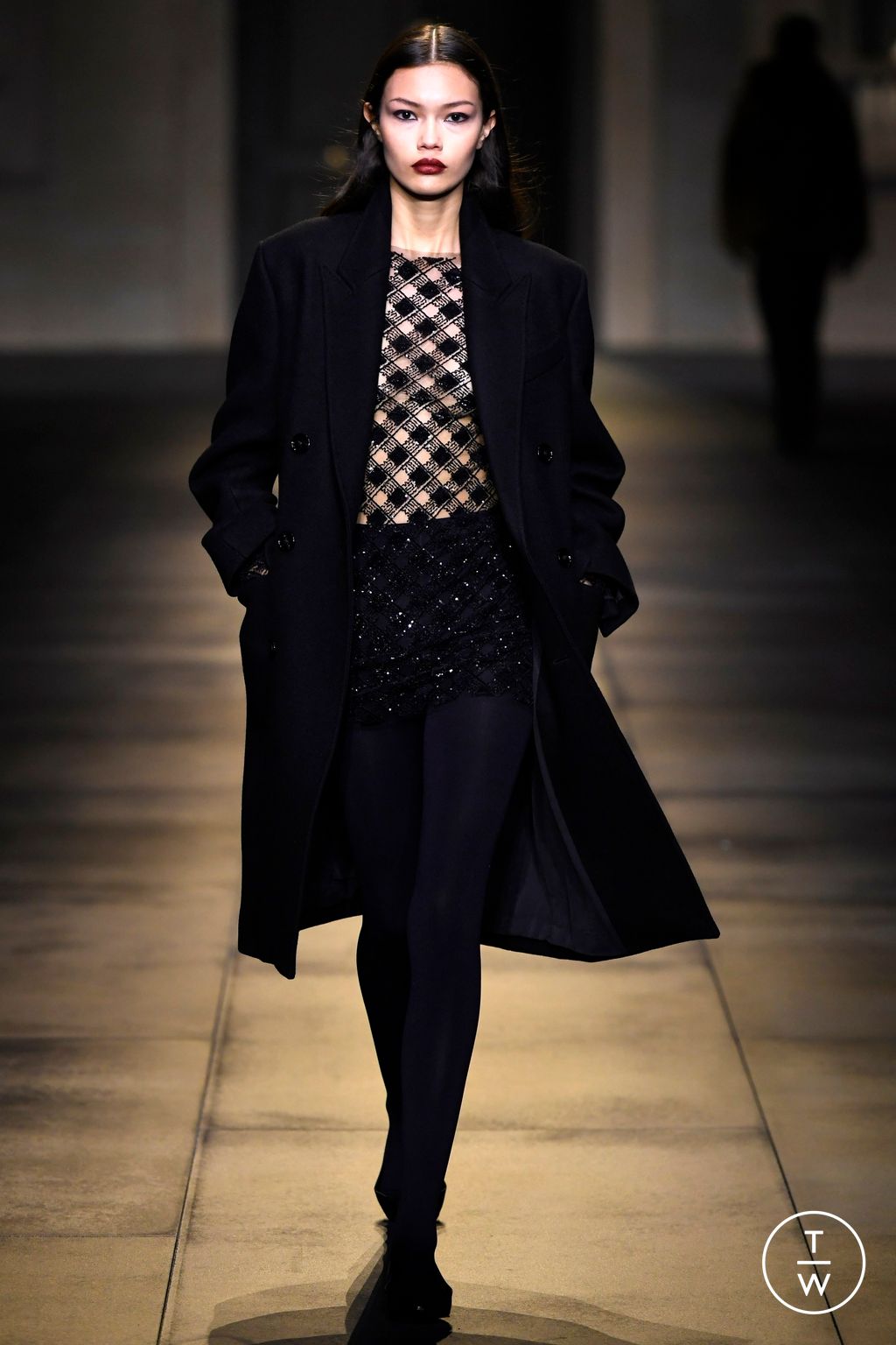 Fashion Week Paris Fall/Winter 2024 look 54 de la collection Ami menswear