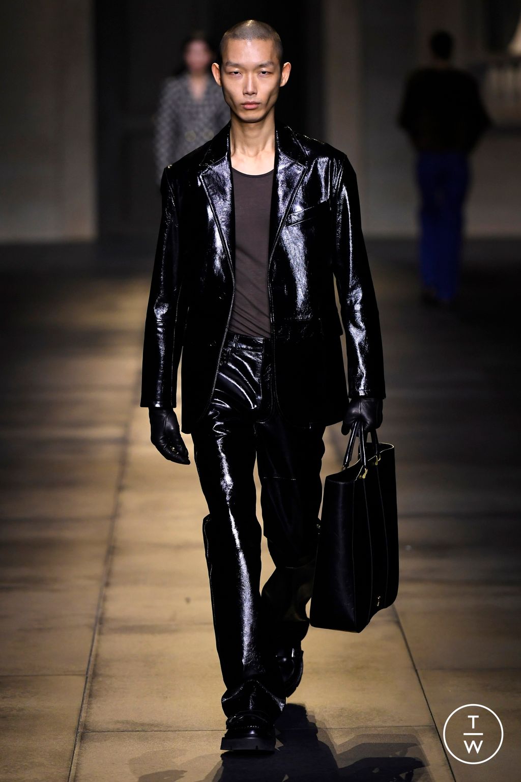 Fashion Week Paris Fall/Winter 2024 look 55 from the Ami collection menswear