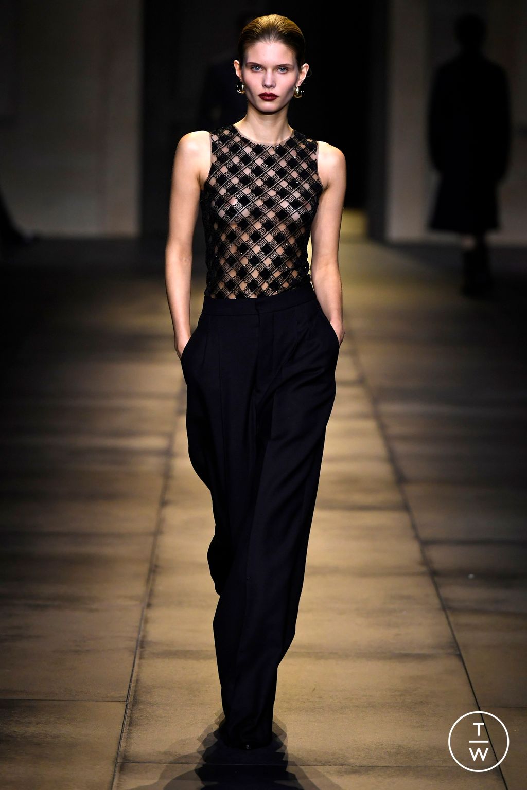 Fashion Week Paris Fall/Winter 2024 look 60 de la collection Ami menswear