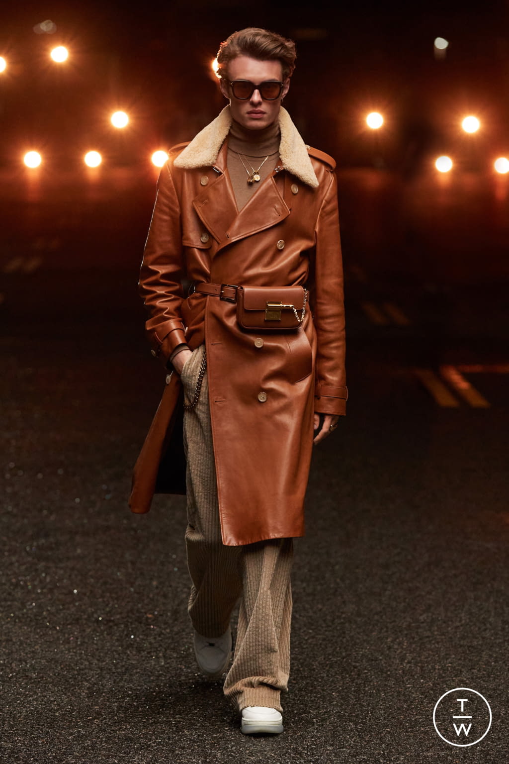 Fashion Week Paris Fall/Winter 2021 look 12 from the Amiri collection menswear