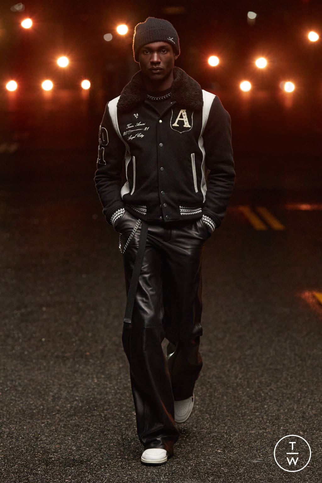 Fashion Week Paris Fall/Winter 2021 look 16 from the Amiri collection menswear